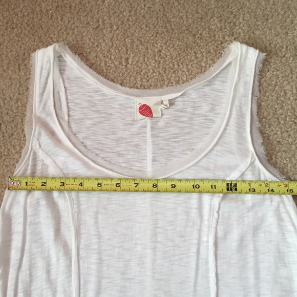 Anthro "Lilka" white flowy tank top - Picture 4 of 8